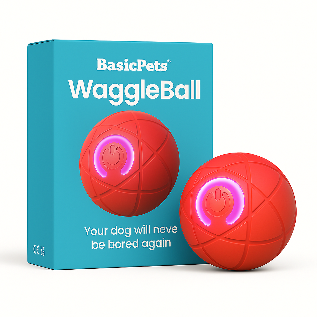 Interactive Bouncing Toy Moving & Flashing Light Ball For Dogs & Cats