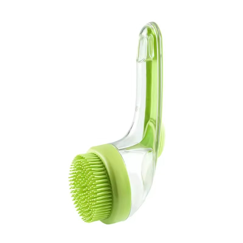 Washing Brush Pet Bath Brush With Built-in Soap Dispenser