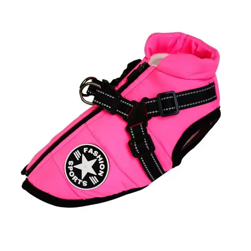 Dog Jacket Waterproof and Warm Raincoat for Winter Walks