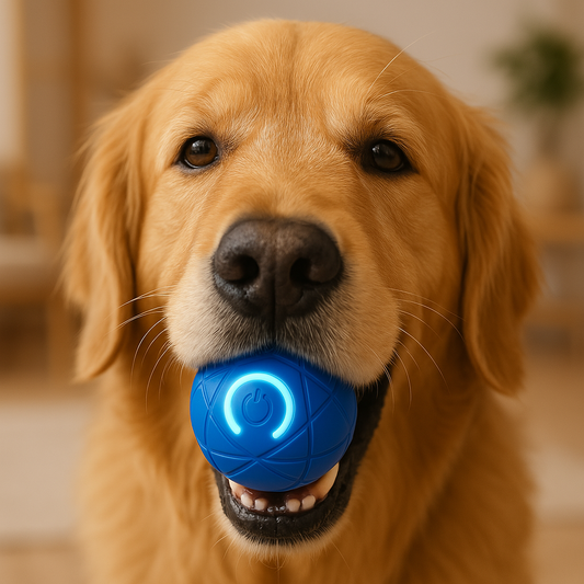 Interactive Bouncing Toy Moving & Flashing Light Ball For Dogs & Cats
