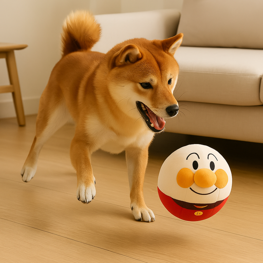 Interactive Dog Toy Automatic Moving Plush Ball Stops Boredom